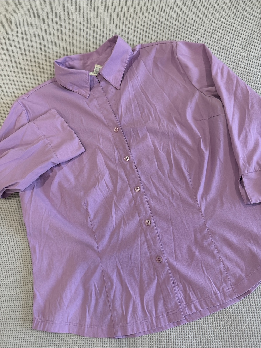 Fred David Lilac Button-Down Shirt